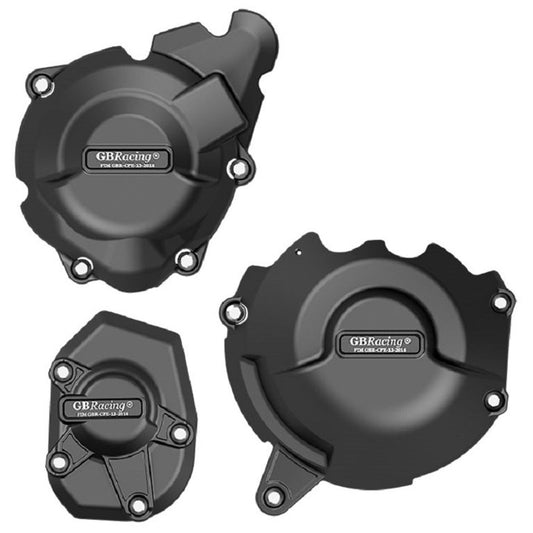 Ensemble de caches moteur GB-Racing Kawasaki Z1000SX '11- (embrayage, pulseur et alternateur)