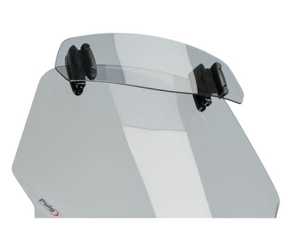 Vitre additionnelle teintée foncée modèle Clip-On Puig (pinces) 325x102mm