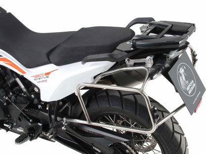 Porte-bagages en acier inoxydable Hepco&amp;Becker pour valises latérales 'Cutout' Xplorer KTM 890 Adventure '21-
