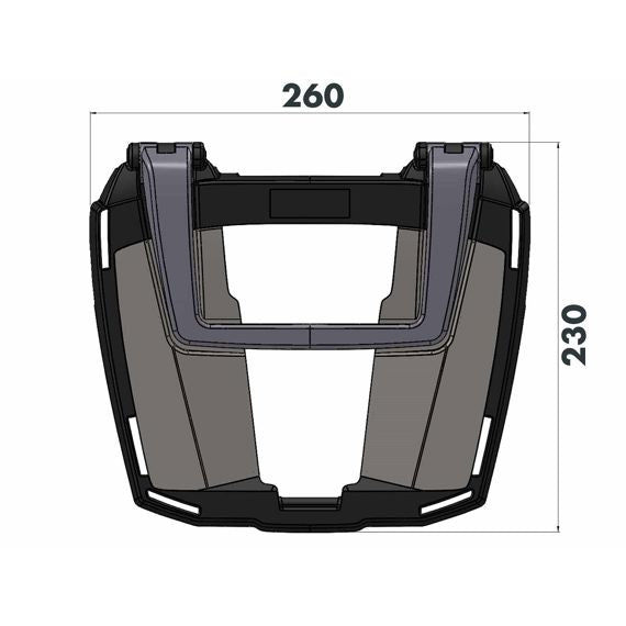 Porte-bagages supérieur noir Easyrack Hepco&amp;Becker Suzuki GSX-S1000GT '22-