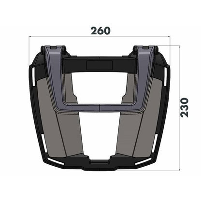 Porte-bagages supérieur Easyrack Hepco&amp;Becker Honda NT1100 '22-