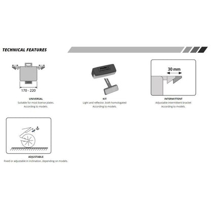 Support de plaque d'immatriculation Puig Suzuki GSX-S 750 / GSX-S 950 / GSX-S 1000/F