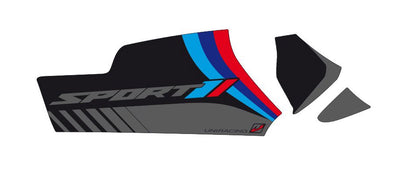 Autocollant de protection de cardan Uniracing BMW R1200GS / Adventure -'13 sport noir