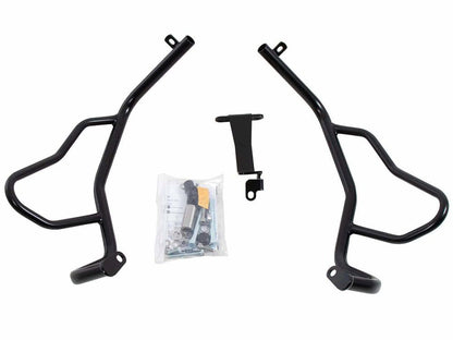 Crash bar noir au-dessus de la BMW F750GS '18-23 Hepco&amp;Becker