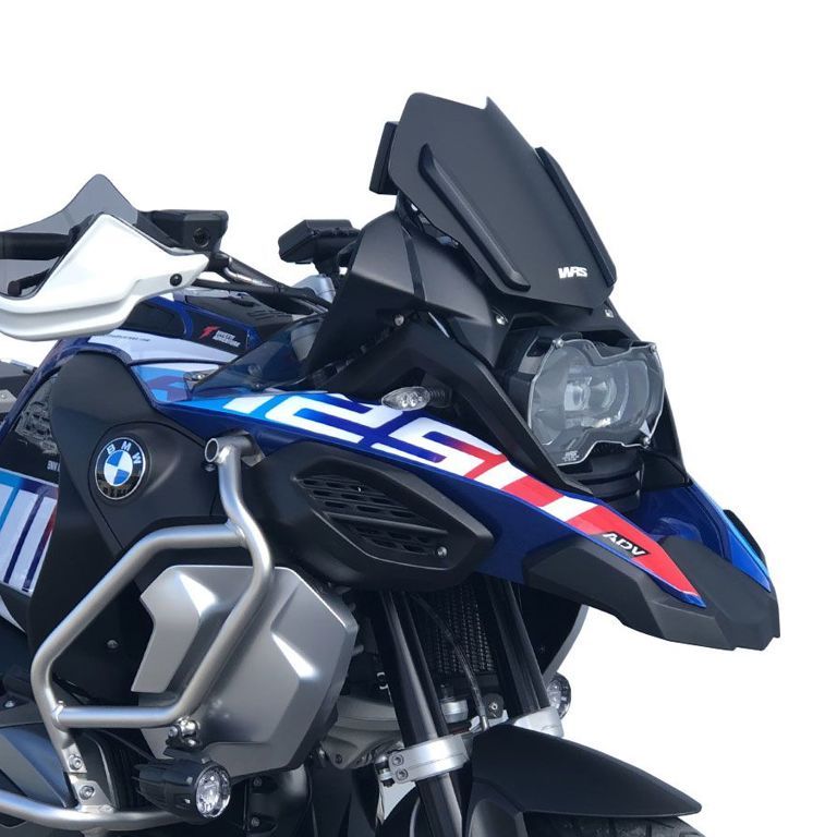 Pare-brise de remplacement modèle rallye WRS BMW R1200GS '13-17 / R1250GS '18-23 noir mat