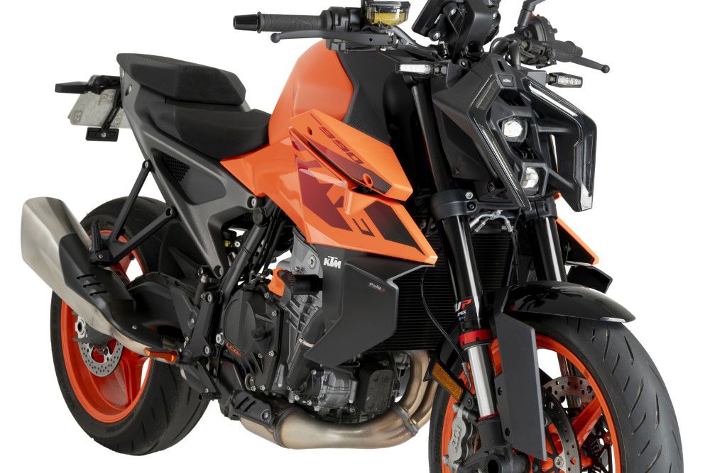 Spoiler latéral Downforce Naked de Puig pour la KTM 990 Duke '24 - look carbone