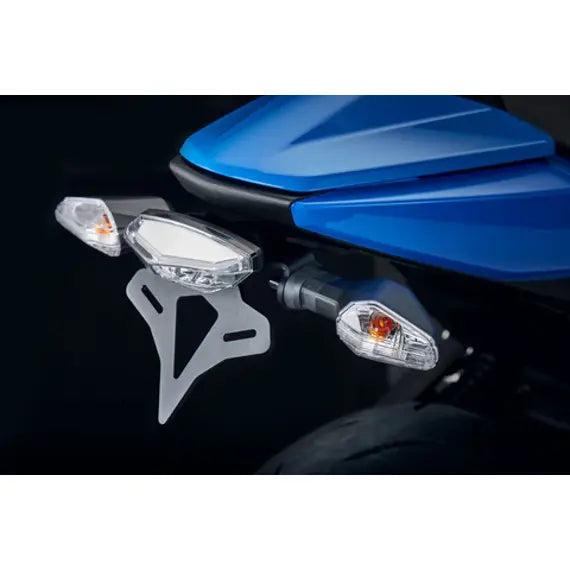 Support de plaque d'immatriculation avec feu arrière transparent Evotech Performance Suzuki GSX-8S '23-