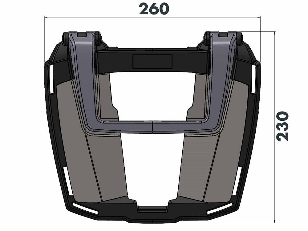 Porte-bagages supérieur noir Easyrack Hepco&amp;Becker BMW S1000XR '20-23