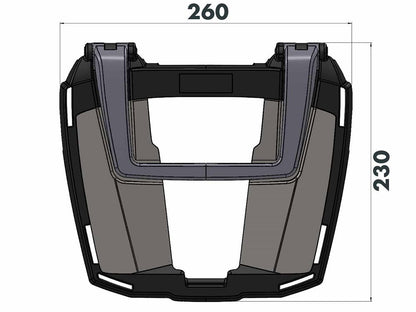 Porte-bagages supérieur noir Easyrack Hepco&amp;Becker BMW S1000XR '20-23