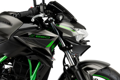 Spoiler avant Naked look carbone Puig pour Kawasaki Z650 '21-
