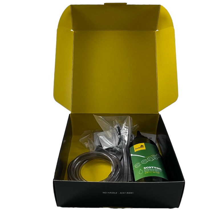 Système de lubrification de chaîne Scottoiler Huile Bio