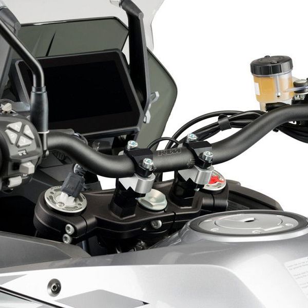 Réhausseurs de guidon 30 mm argent Puig BMW R1200GS / R1250GS / Adventure