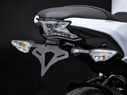 Support de plaque d'immatriculation Evotech Performance Kawasaki Z650 '17-