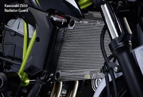 Cache radiateur noir Evotech Performance Kawasaki Z650 '17-