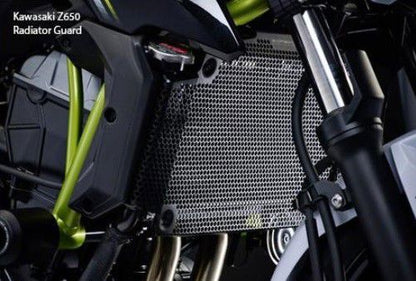 Cache radiateur noir Evotech Performance Kawasaki Z650 '17-