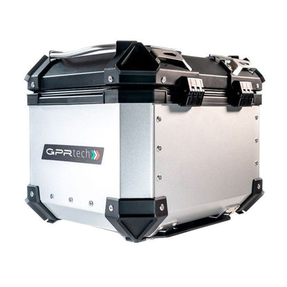 Top case ALPI-TECH 26L argent avec plaque de montage universelle