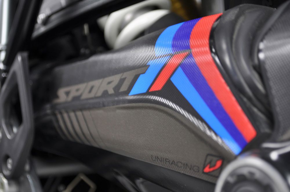 Autocollant de protection de cardan Uniracing BMW R1200GS / Adventure -'13 sport noir