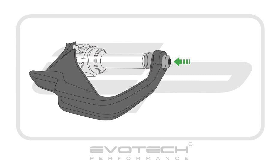 Amortisseurs de vibrations (jeu) noirs Evotech Performance BMW R1250GS LC '18-23