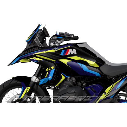 Pack d'autocollants BMW R1300GS M bleu