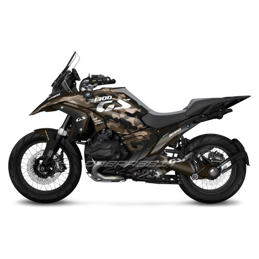 Pack d'autocollants BMW R1300GS marron camouflage