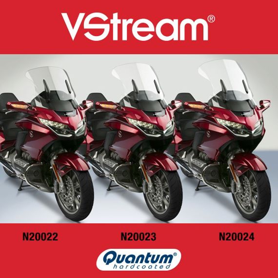 Pare-brise de remplacement National Cycle VStream moyen transparent Honda GL1800 Gold Wing '18-