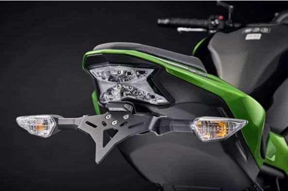Support de plaque d'immatriculation Evotech Performance Kawasaki Z900 '17-24