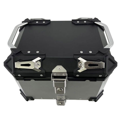 Top case ALPI-TECH 45L argent avec plaque de montage universelle