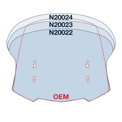 Pare-brise de remplacement National Cycle VStream moyen transparent Honda GL1800 Gold Wing '18-