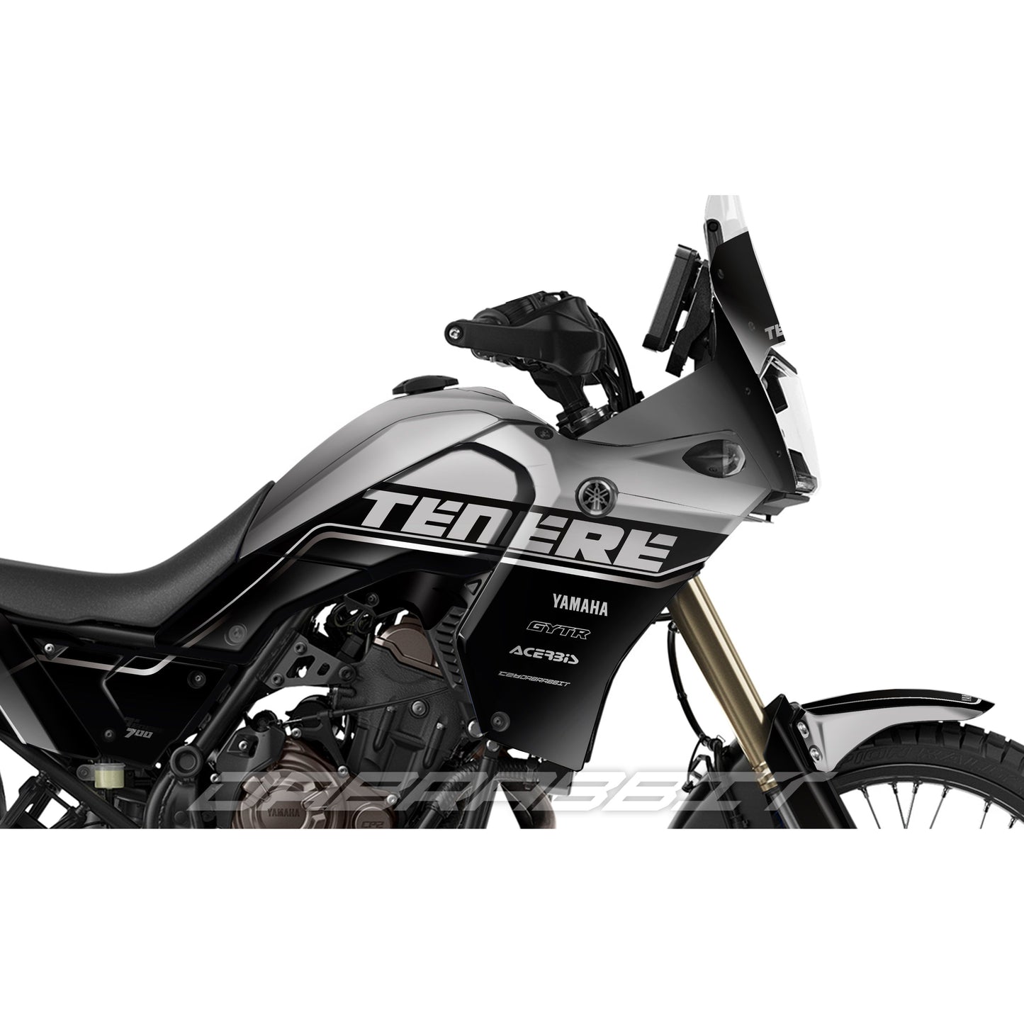 Jeu d'autocollants YAMAHA TENERE 700 / T7 (HF-G)