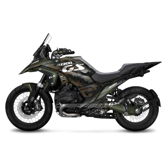 Pack d'autocollants BMW R1300GS vert camouflage