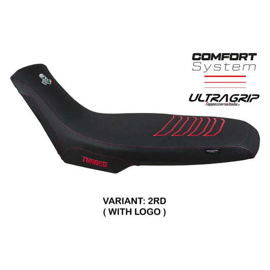 HOUSSE DE SELLE BORAS COMFORT SYSTEM LOGO ROUGE APRILIA TUAREG 660 2021-2023