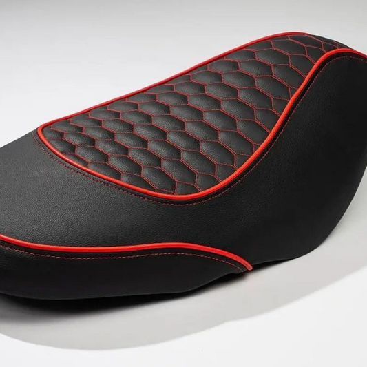 Selle personnalisée noire et rouge | Piaggio Zip II/ZIP SP