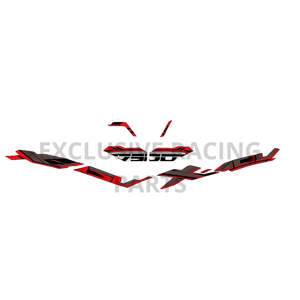 Autocollants Honda X-ADV 750 2025 – Design Argent/Rouge