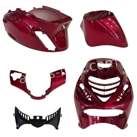Ensemble carrosserie rouge Candy brillant | Modèles Piaggio ZIP 2000/SP 