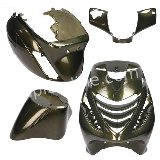 Ensemble carrosserie vert python brillant | Modèles Piaggio ZIP 2000/SP