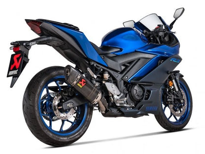 Silencieux d'échappement en carbone homologué AKRAPOVIC EURO 5 pour Yamaha MT-03 2022-2024 