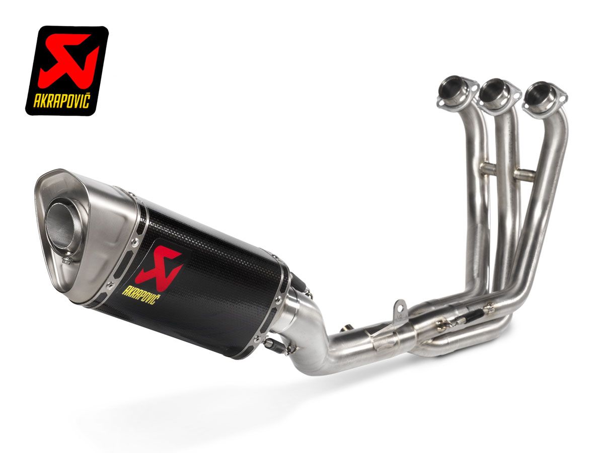 Pot d'échappement complet Akrapovic Racing Carbone pour Yamaha MT-09 / FZ-09 2021-2023