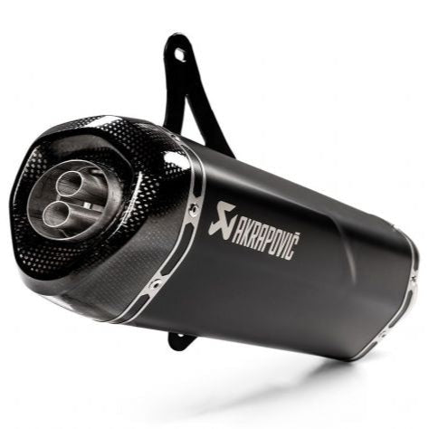 SILENCIEUX AKRAPOVIC ACIER NOIR SLIP ON VESPA GTS 300 2008-2020 