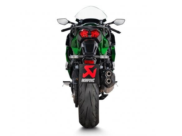 Silencieux d'échappement Akrapovic en titane homologué Kawasaki Ninja H2 SX 2021-2024 