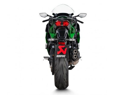Silencieux d'échappement Akrapovic en titane homologué Kawasaki Ninja H2 SX 2021-2024 