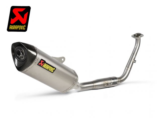 Ligne d'échappement complète Akrapovic Titane Carbone pour Yamaha MT-125 2021-2024 