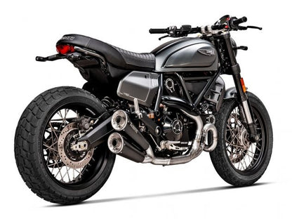 COLLECTEUR AKRAPOVIC TITANE EN OPTION DUCATI SCRAMBLER URBAN/MOTARD/NIGHTSHIFT/ICON/DESERT 21-22 