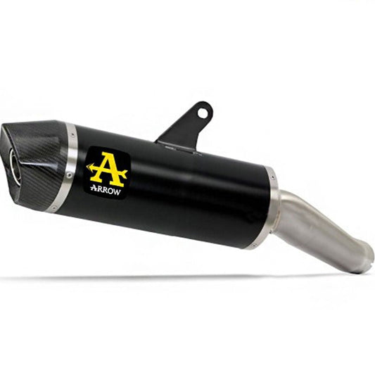 Embout carbone Arrow Dark Aluminium Homologué Indy Race Yamaha Tenere 700 2021-2024