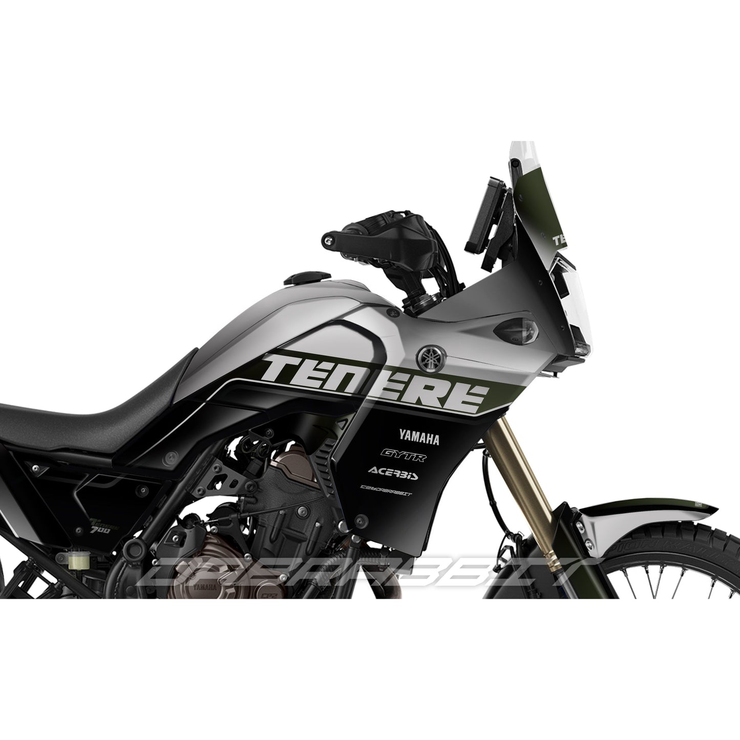Jeu d'autocollants YAMAHA TENERE 700 / T7 (HF-KK)
