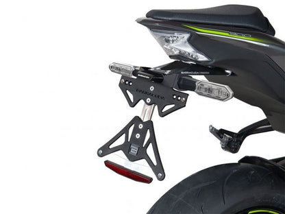 PLAQUE D'IMMATRICULATION BARRACUDA POUR CLIGNOTANTS D'ORIGINE KAWASAKI Z 900 2020-2022 