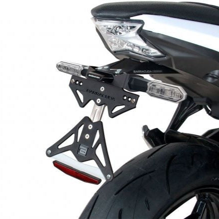 KIT DE PLAQUE D'IMMATRICULATION BARRACUDA POUR CLIGNOTANTS D'ORIGINE KAWASAKI Z650 2017-2022 