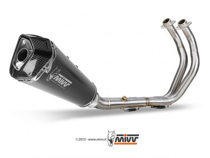 ECHAPPEMENT COMPLET 2x1 MIVV DELTA RACE ACIER NOIR YAMAHA MT-07 2014-2020 
