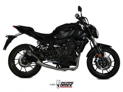 ECHAPPEMENT COMPLET 2x1 MIVV GP PRO INOX NOIR YAMAHA MT-07 2014-2020 