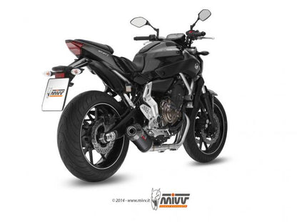 ECHAPPEMENT COMPLET 2X1 MIVV OVAL CARBONE-CARBONE YAMAHA MT-07 / FZ-07 2014-2024 