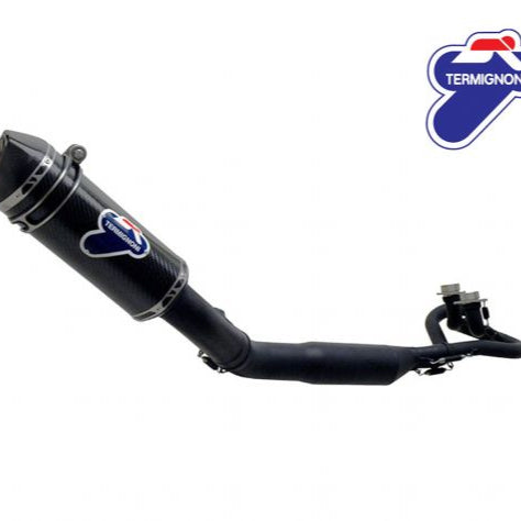 ECHAPPEMENT COMPLET TERMIGNONI CARBONE NOIR YAMAHA T MAX 530 2012-2016 CATALYSÉ